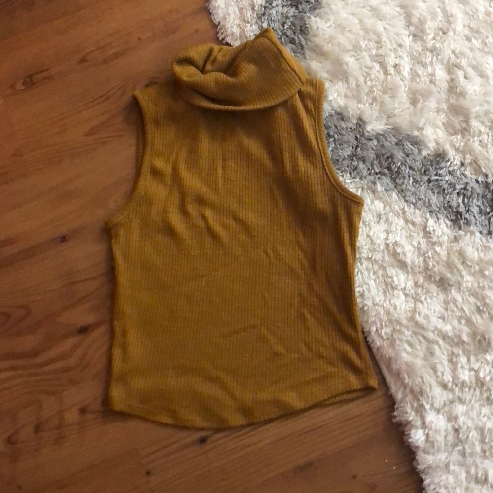 Yellow Turtle Neck Tank